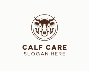 Calf - Organic Cow Dairy Farm logo design