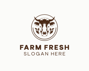 Organic Cow Dairy Farm logo design