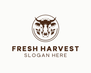 Organic Cow Dairy Farm logo design