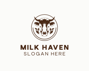Dairy - Organic Cow Dairy Farm logo design