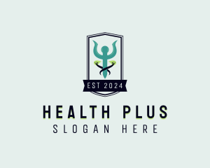 Caduceus Health Wellness logo design