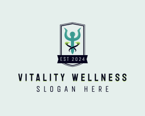 Caduceus Health Wellness logo design