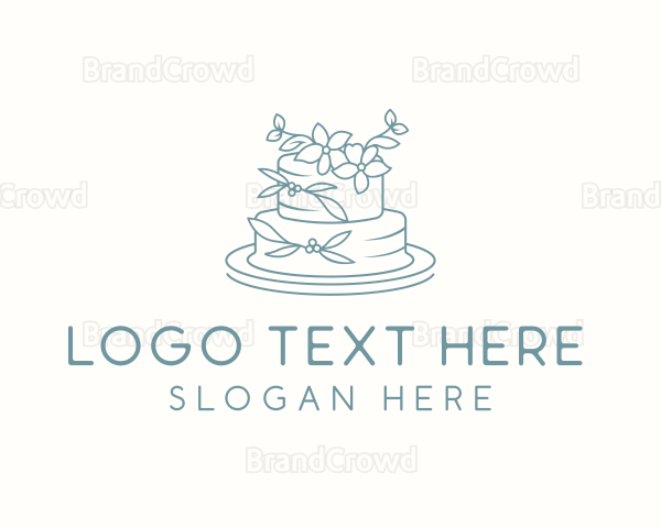 Sweet Cake Dessert Logo