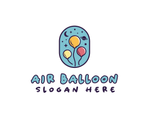 Balloon - Space Balloon Party logo design