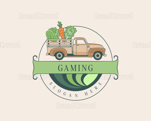 Pickup Farm Truck Logo