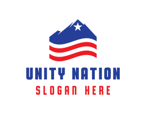 American Patriot Mountain logo design