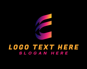 Financial - Generic Business Gradient Letter E logo design
