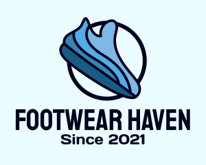 Athletic Running Shoe logo design