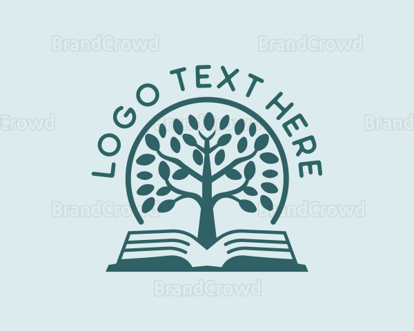 Educational Bookstore Tree Logo