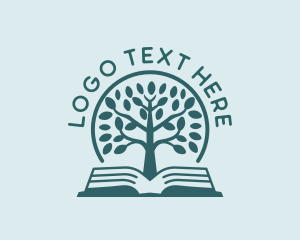 Educational Bookstore Tree Logo