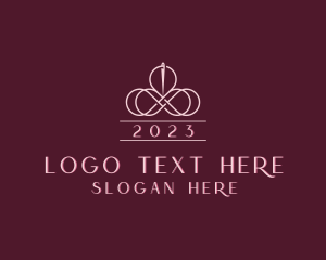 Crochet - Knitting Needle Tailoring logo design