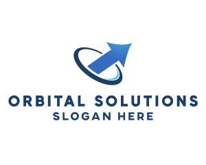 Orbital - Modern Orbital Arrow logo design
