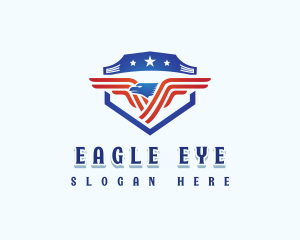 National Eagle Shield logo design