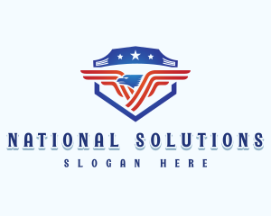 National Eagle Shield logo design