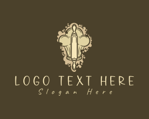 Pastry Chef Rolling Pin logo design