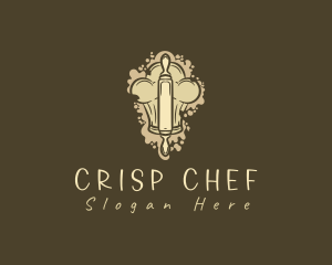 Pastry Chef Rolling Pin logo design