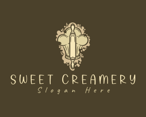 Pastry Chef Rolling Pin logo design