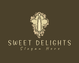 Pastry Chef Rolling Pin logo design