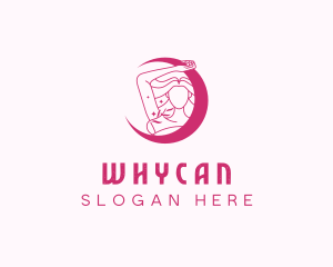 Woman Waxing Salon Logo