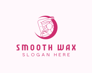 Woman Waxing Salon logo design