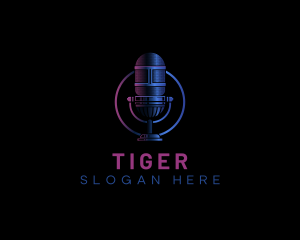 Concert - Mic Podcast Recording logo design