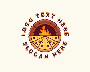 Brick - Pizza Oven Restaurant logo design
