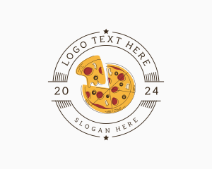 Slices - Pizza Restaurant Pizzeria logo design