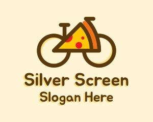Bike Service - Pizza Slice Bicycle logo design
