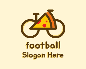 Bike Service - Pizza Slice Bicycle logo design