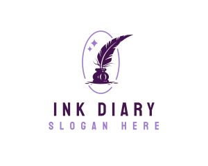 Writing Quill Ink logo design