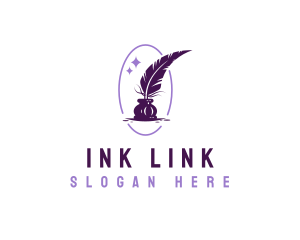 Writing Quill Ink logo design