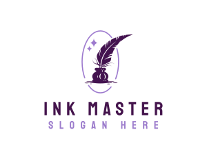 Writing Quill Ink logo design