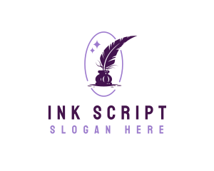 Writing Quill Ink logo design