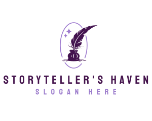 Novelist - Writing Quill Ink logo design