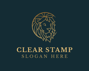 Golden Lion Animal logo design