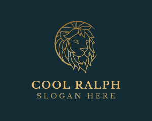 Golden Lion Animal logo design