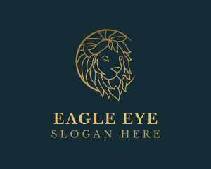 Golden Lion Animal logo design