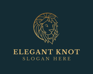 Golden Lion Animal logo design