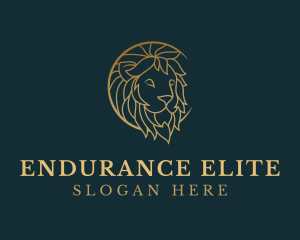 Golden Lion Animal logo design