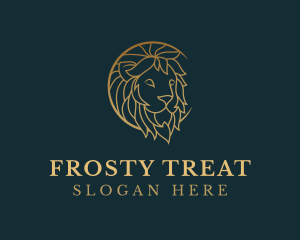 Golden Lion Animal logo design