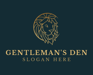 Golden Lion Animal logo design