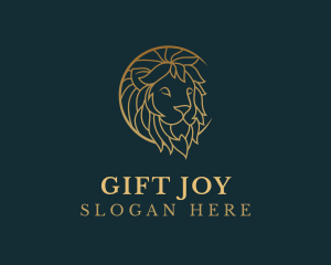 Golden Lion Animal logo design