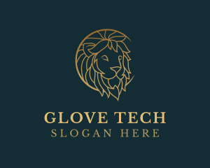 Golden Lion Animal logo design