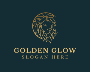 Golden - Golden Lion Animal logo design