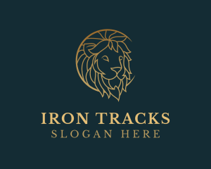 Golden Lion Animal logo design