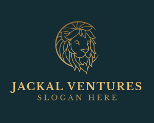 Golden Lion Animal logo design