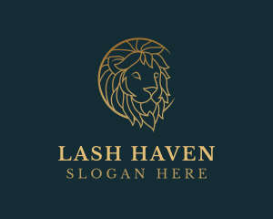 Golden Lion Animal logo design