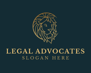 Golden Lion Animal logo design