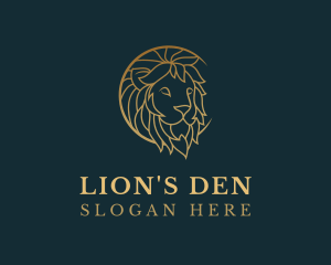 Lion - Golden Lion Animal logo design