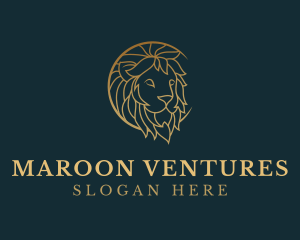 Golden Lion Animal logo design